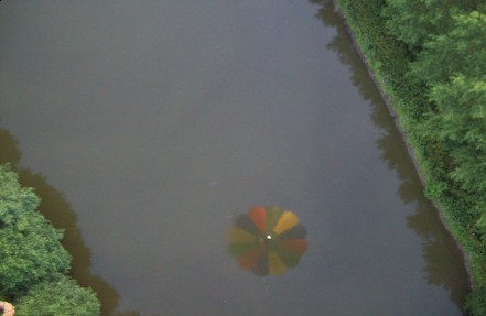 River overfly in south Belgium