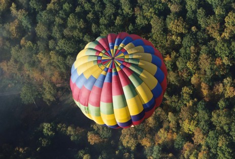 Rainbow balloon makes nice pictures