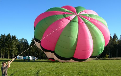 Gonflement sous le soleil des Ardennes belges