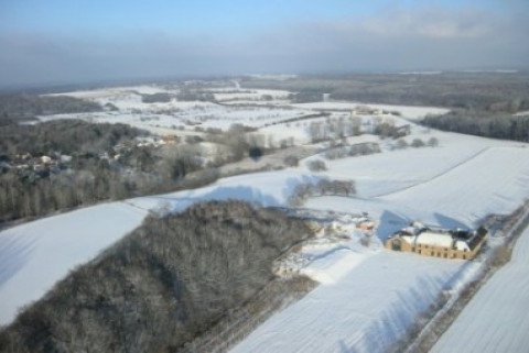 Voyage en ballon en hiver